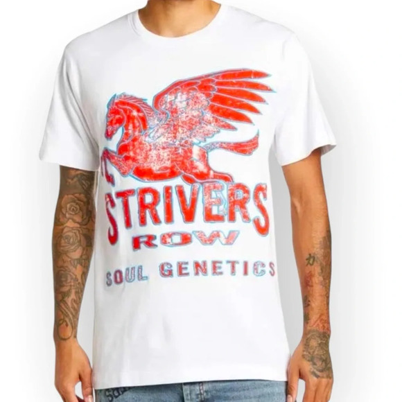 Strivers Row Soul Genetics White T Shirt Red Radiator Graphic Size L - Picture 1 of 8